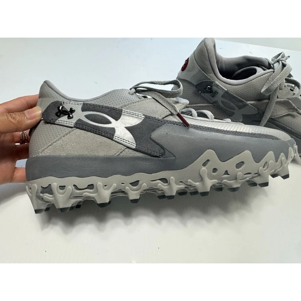 Under Armour Harper Gray Molded Baseball Cleats Men’s Size 12 New Without Box